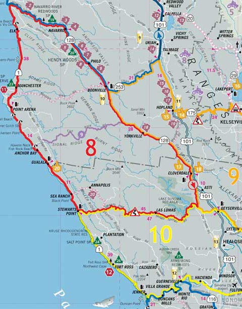 Sample from Mad Maps' Northern California Map